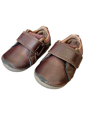 Stride Rite Jodie Leather Shoes Brown Toddler Size 4